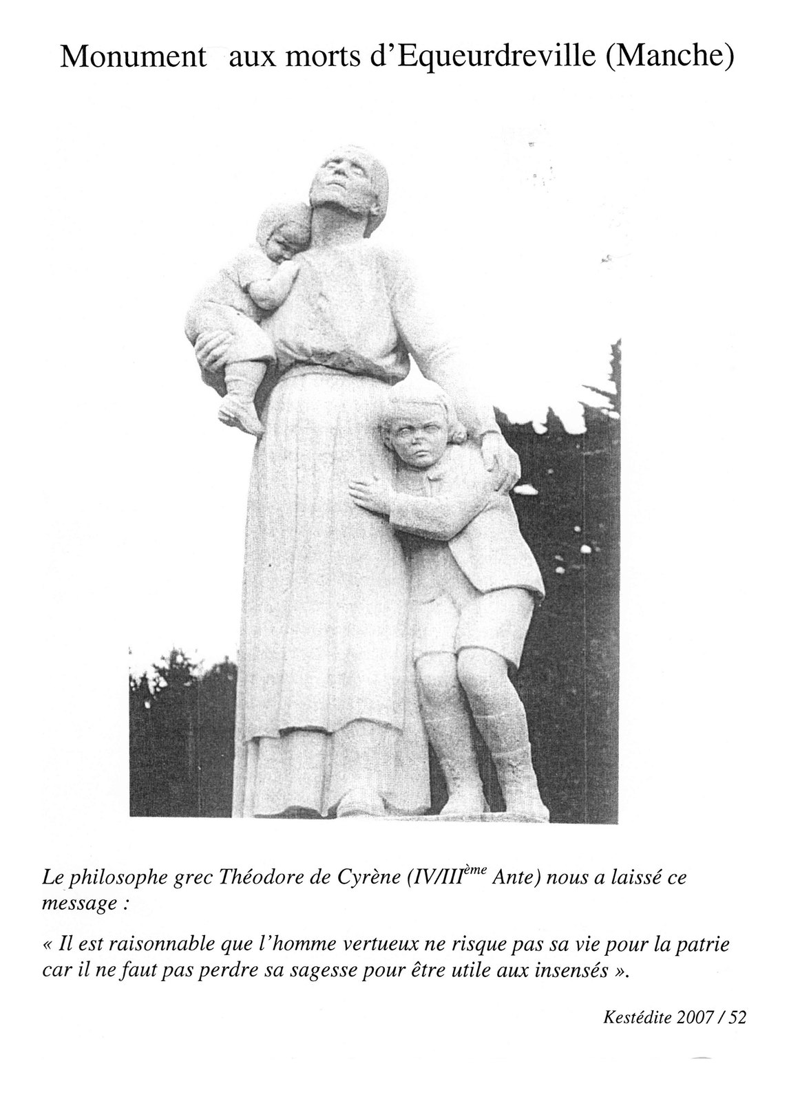 Monument aux morts d'Equeurdreville (Manche)