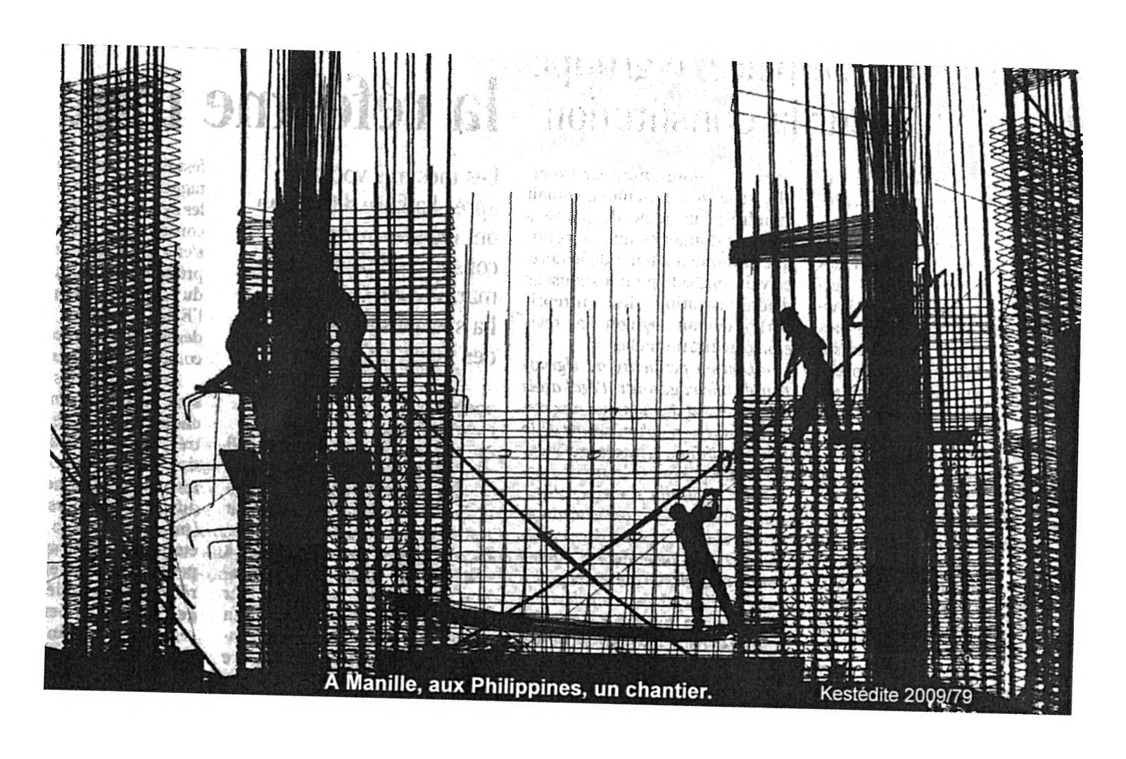 À Manille, aux Philippines, un chantier