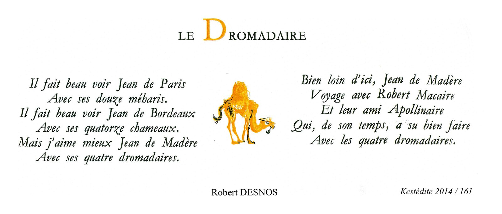 Le dromadaire